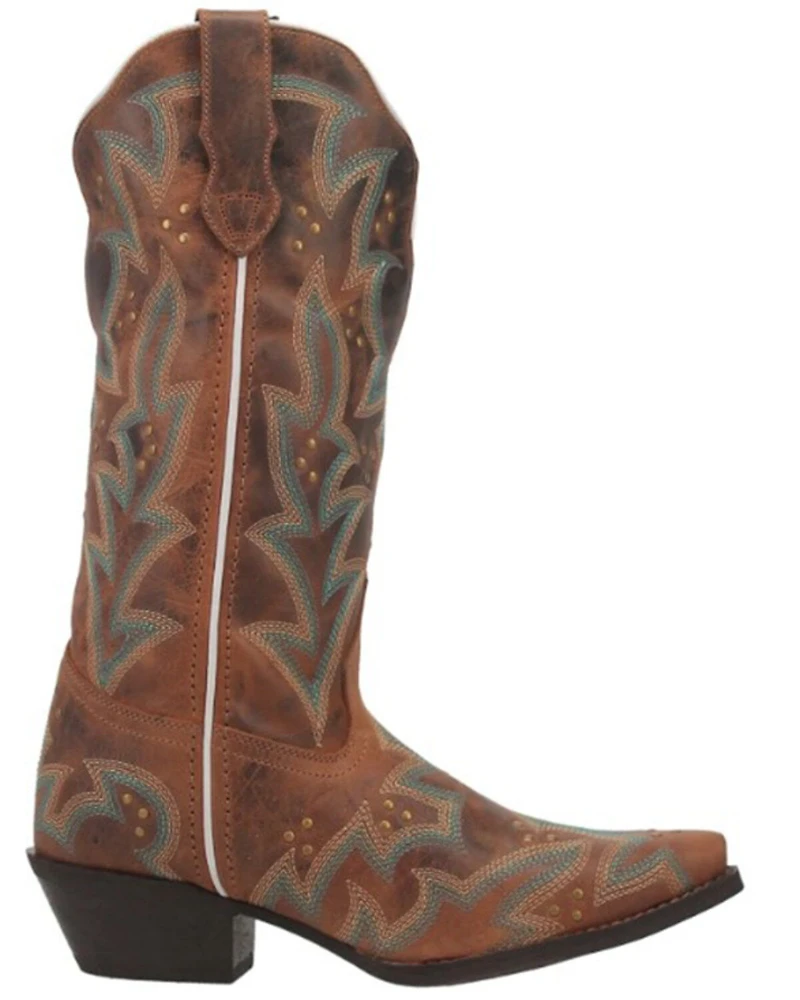 Laredo Women's Adrian Wide Calf Western Boots - Snip Toe