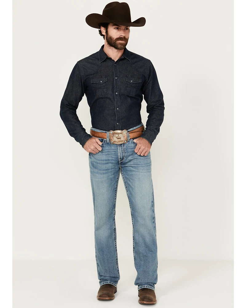 Ariat Men's Boot Barn Exclusive M2 Nolan Badger Medium Wash Relaxed Bootcut Stretch Denim Jeans - Big