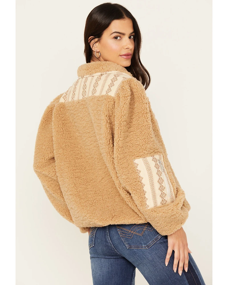 Driftwood Women's 1/4 Snap Sherpa Pullover