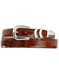 Leegin Men's Crocodile Print Leather Belt