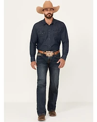 Rock & Roll Denim Men's Pistol Dark Wash Straight Reflex Stretch Jeans