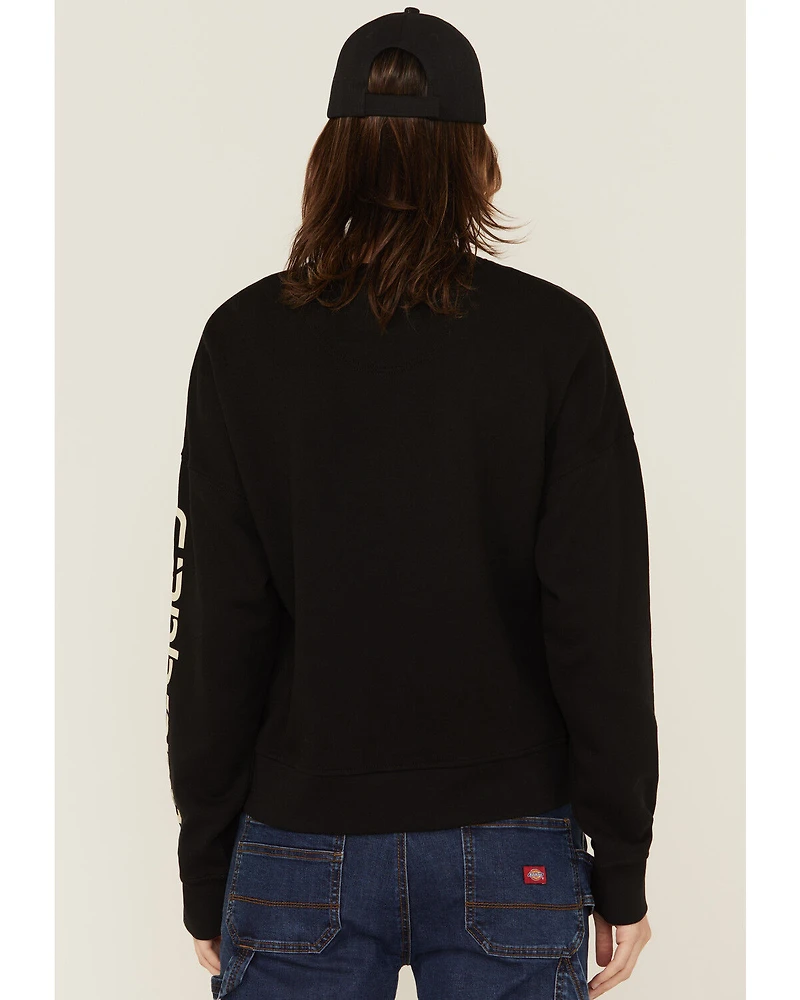 Carhartt Women's TENCEL™ Fiber Series Loose Fit Long Sleeve Graphic Sweatshirt