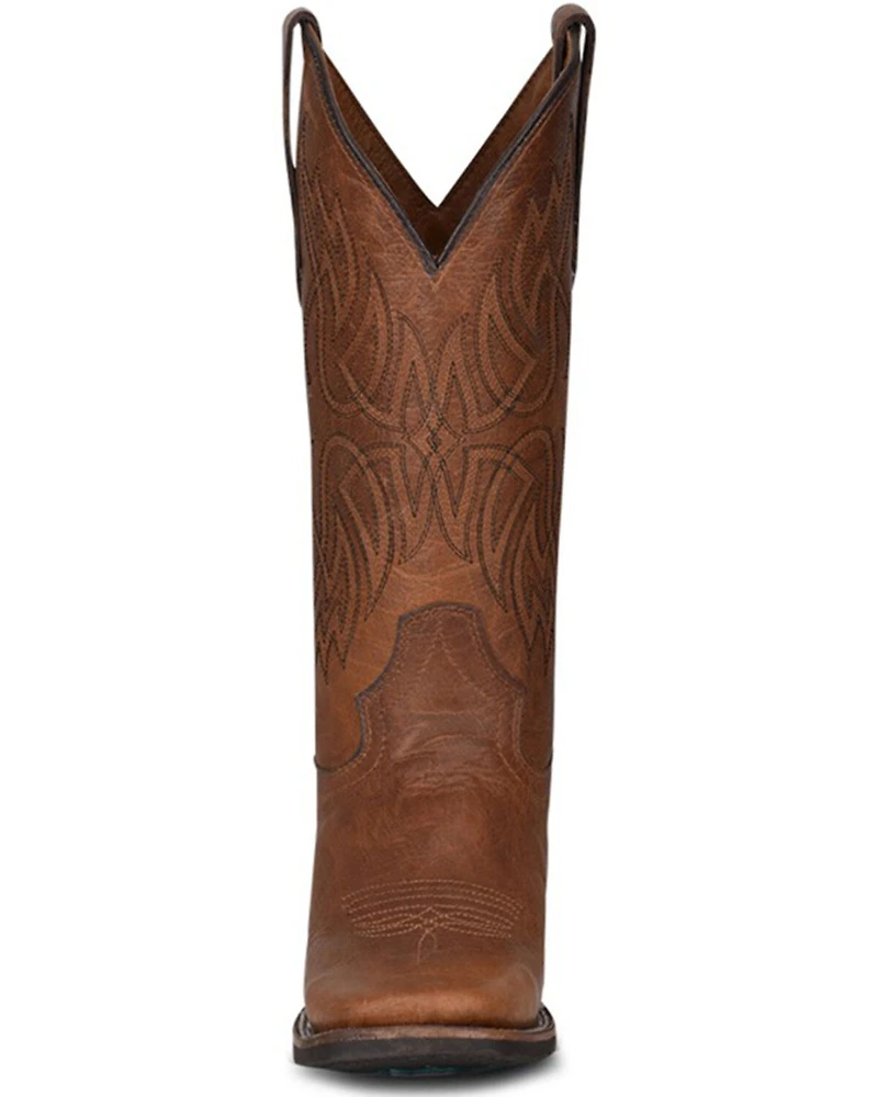 Circle G Women's Embroidered Leather Western Boots - Broad Square Toe