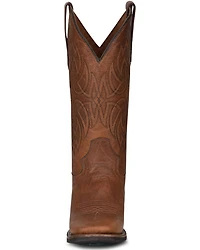 Circle G Women's Embroidered Leather Western Boots - Broad Square Toe