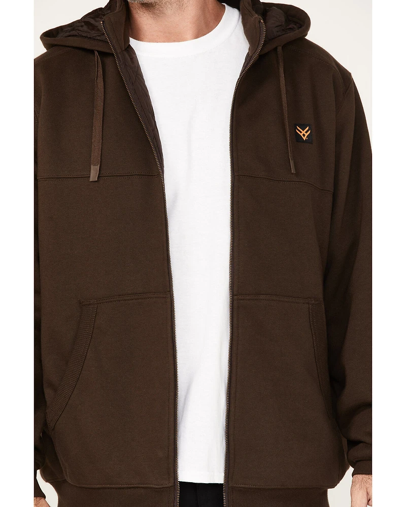 Hawx Men's Logo Quilted Hooded Zip Jacket