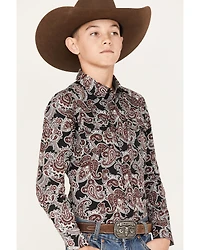 Cody James Boys' Johnny Ringo Long Sleeve Snap Western Shirt