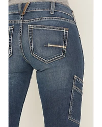 Ariat Women's Rebar Mid Rise Durastretch Nightride Riveter Work Straight Jeans