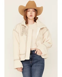 Revel Women's Sherpa Trim Moto Jacket