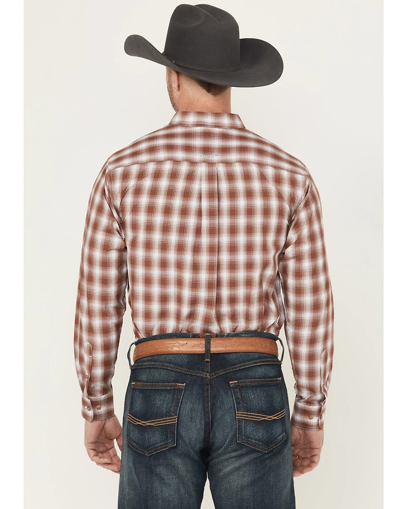 Ariat Men's Cruz Pro Series Plaid Print Long Sleeve Button-Down Stretch Western Shirt