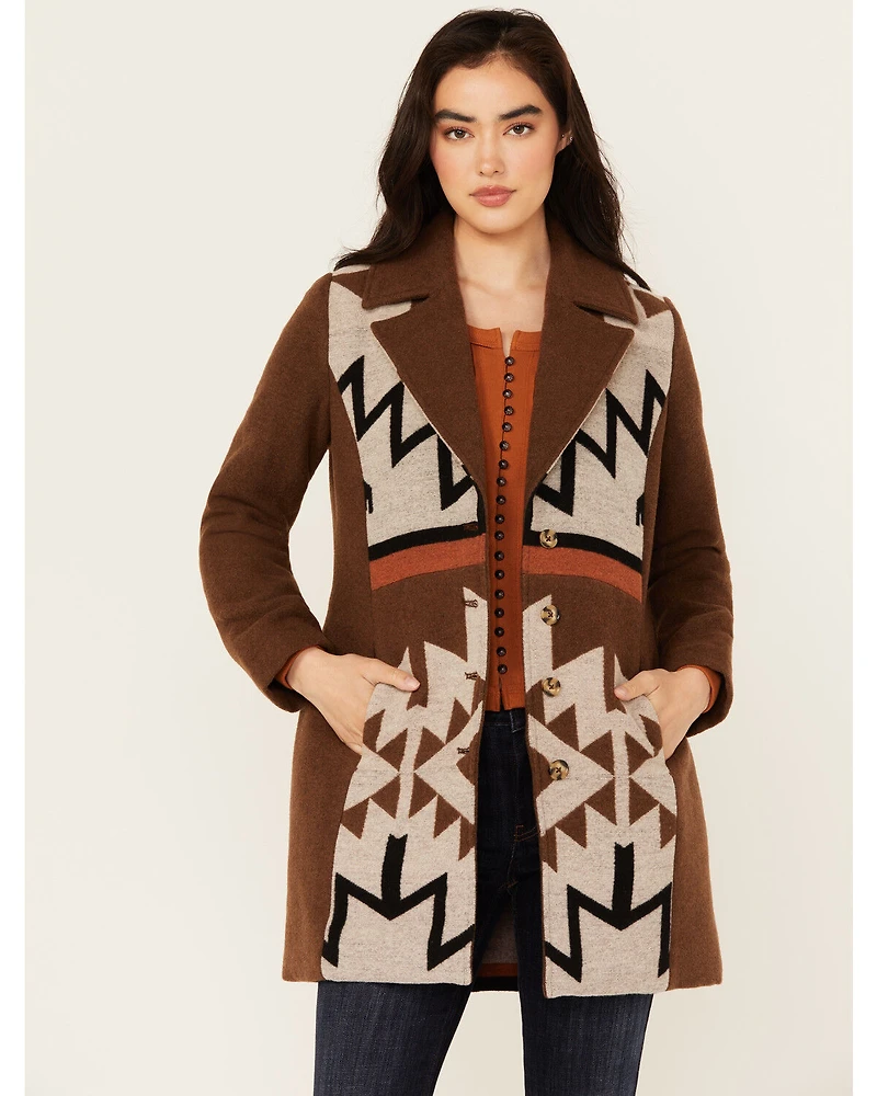 Idyllwind Women's Winton Southwestern Print Button-Down Coat