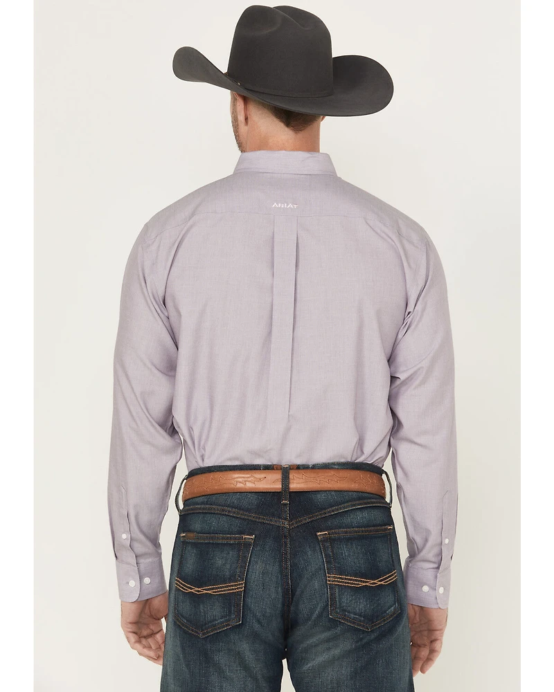 Ariat Men's Solid Long Sleeve Button-Down Western Shirt