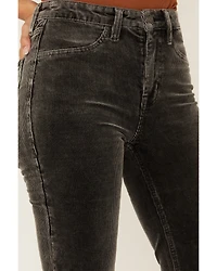 Rock & Roll Denim Women's High Rise Corduroy Bargain Modest Bootcut Stretch Jeans