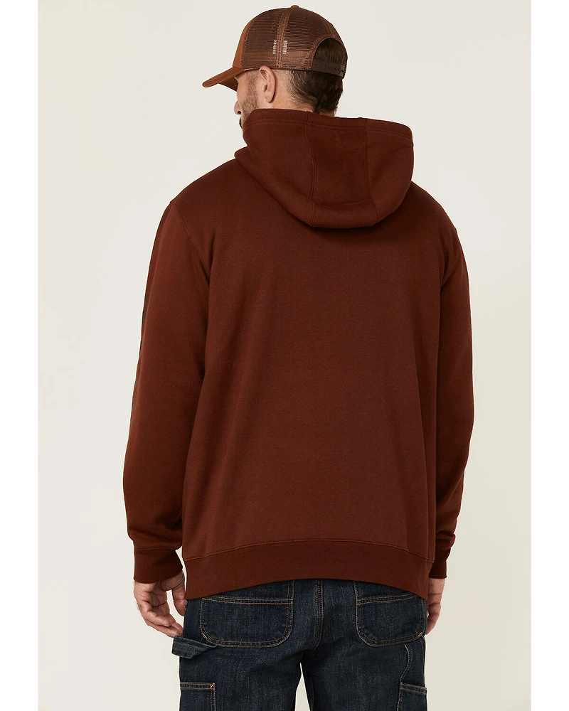 Hawx Men's Primo Logo Graphic Fleece Hooded Work Sweatshirt