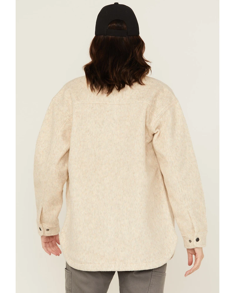 Carhartt Women's Loose Fit Brushed Fleece Snap Shacket