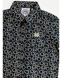 Cinch Infant Boys' Geo Print Long Sleeve Button-Down Western Shirt