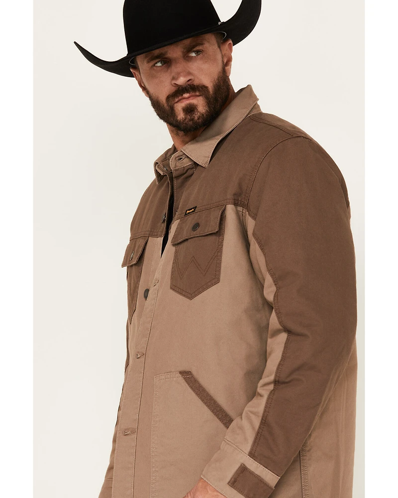 Wrangler Men's Quilted Lined Canvas Jacket