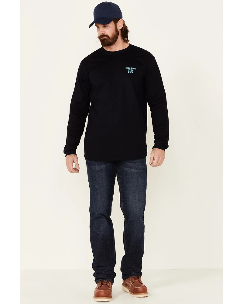 Cody James Men's FR Back Graphic Long Sleeve Work T-Shirt