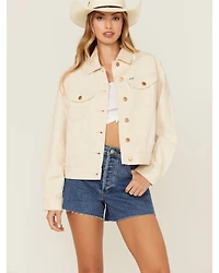 Wrangler Women's Logo Denim Trucker Jacket