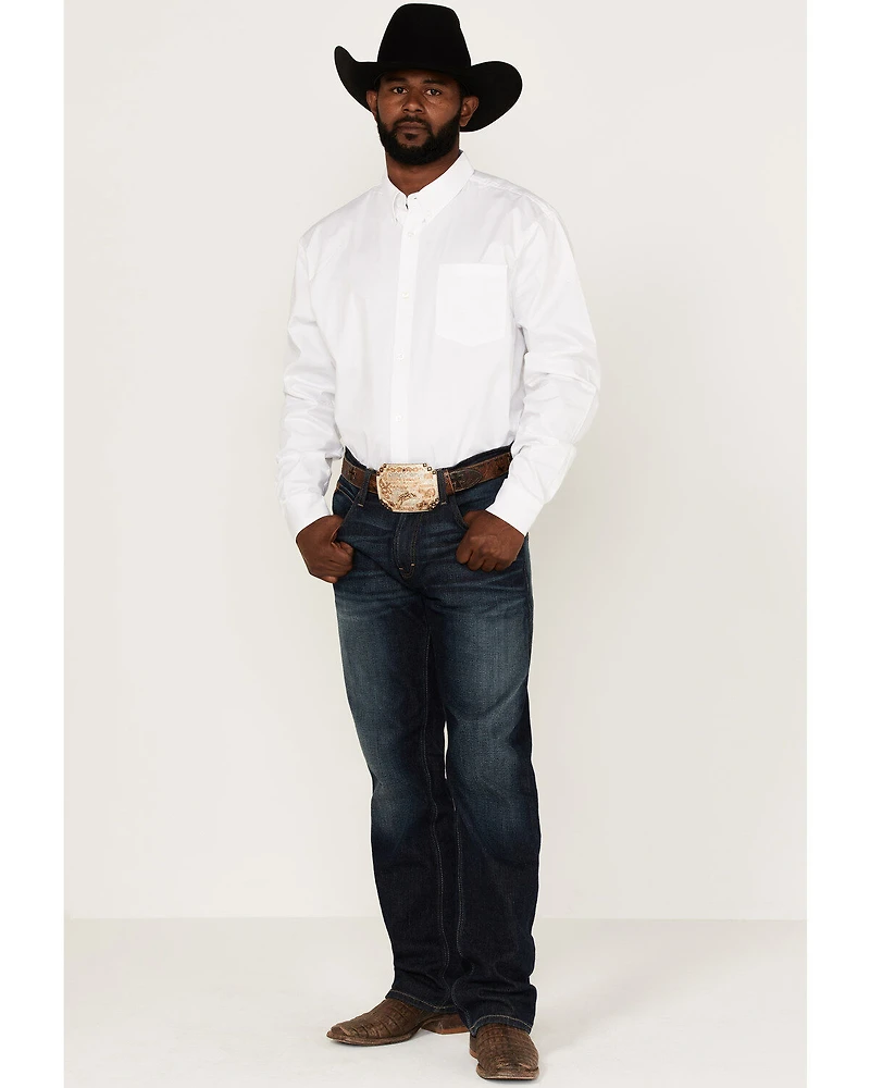 RANK 45® Men's Basic Twill Long Sleeve Button-Down Western Shirt - Tall
