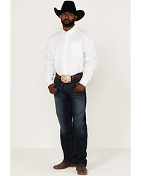 RANK 45® Men's Basic Twill Long Sleeve Button-Down Western Shirt - Tall