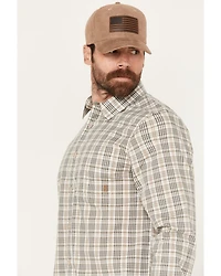 Brothers and Sons Men's Bexar Plaid Print Long Sleeve Button Down Western Shirt