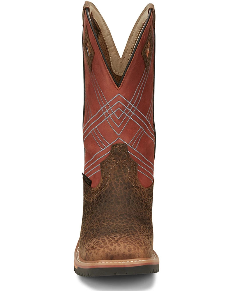 Justin Men's Dalhart Waterproof Western Work Boots - Soft Toe