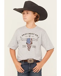 Ariat Boys' Steerhead Americana Short Sleeve Graphic T-Shirt