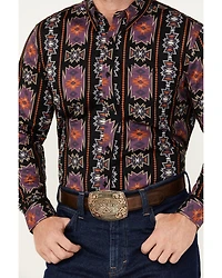 RANK 45® Men's Great Fall Southwestern Print Long Sleeve Button-Down Western Shirt