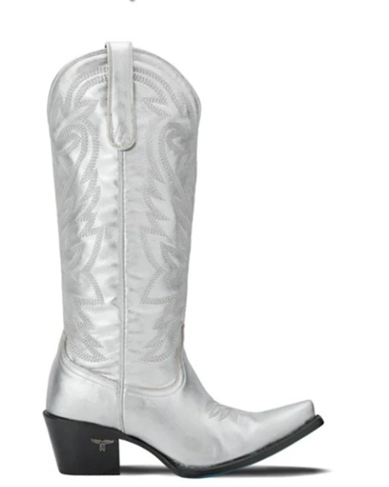 Lane Women's Smokeshow Tall Metallic Western Boots - Snip Toe