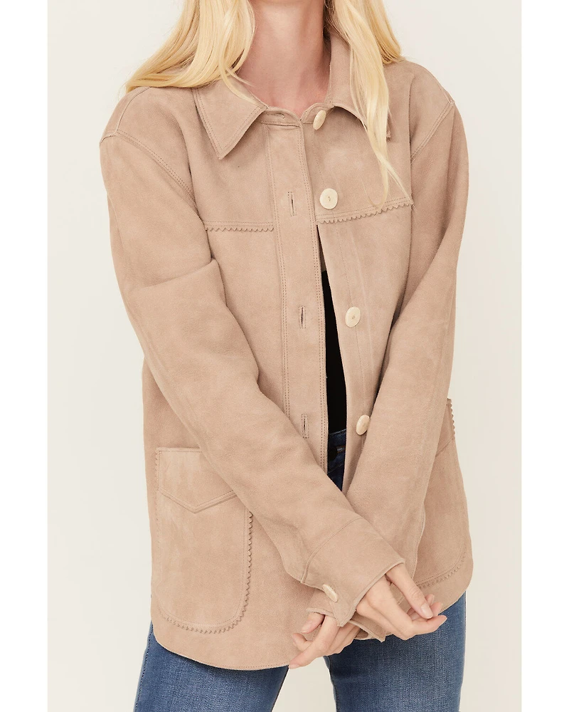 Idyllwind Women's Daiseta Genuine Suede Shacket