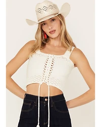 Shyanne Women's Tie-Front Sweater Tank