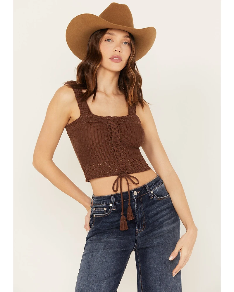 Shyanne Women's Tie-Front Sweater Tank