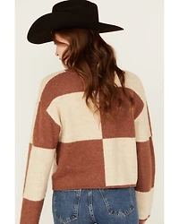 White Crow Women's Checkerboard Sweater