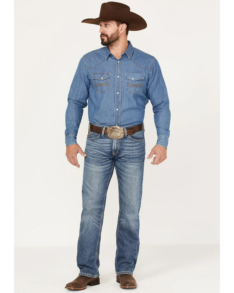 Ariat Men's M7 Branson Merrick Medium Wash Slim Straight Jeans
