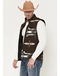 RANK 45® Men's Kapow Southwestern Print Insulated Bomber Vest