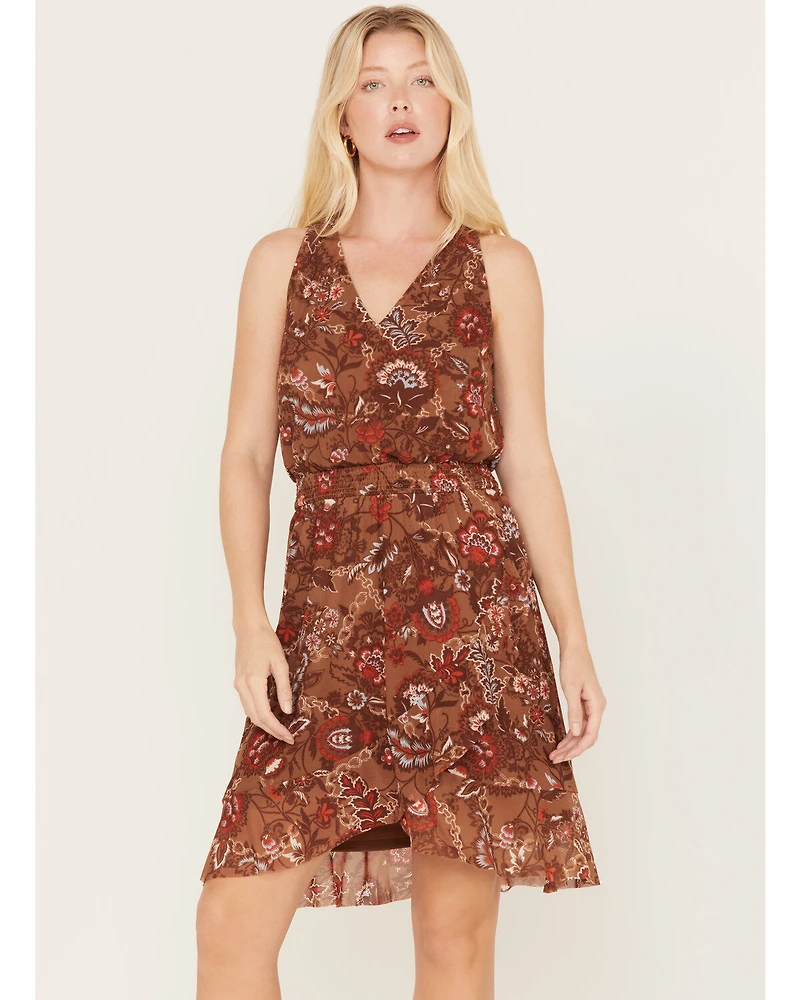 Idyllwind Women's Meshed Smock Mini Dress
