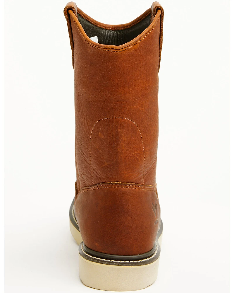 Hawx Men's Pull-On Barnyard Leather Work Boots - Soft Toe