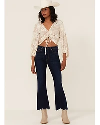 Saints & Hearts Bandana Print Crop Top