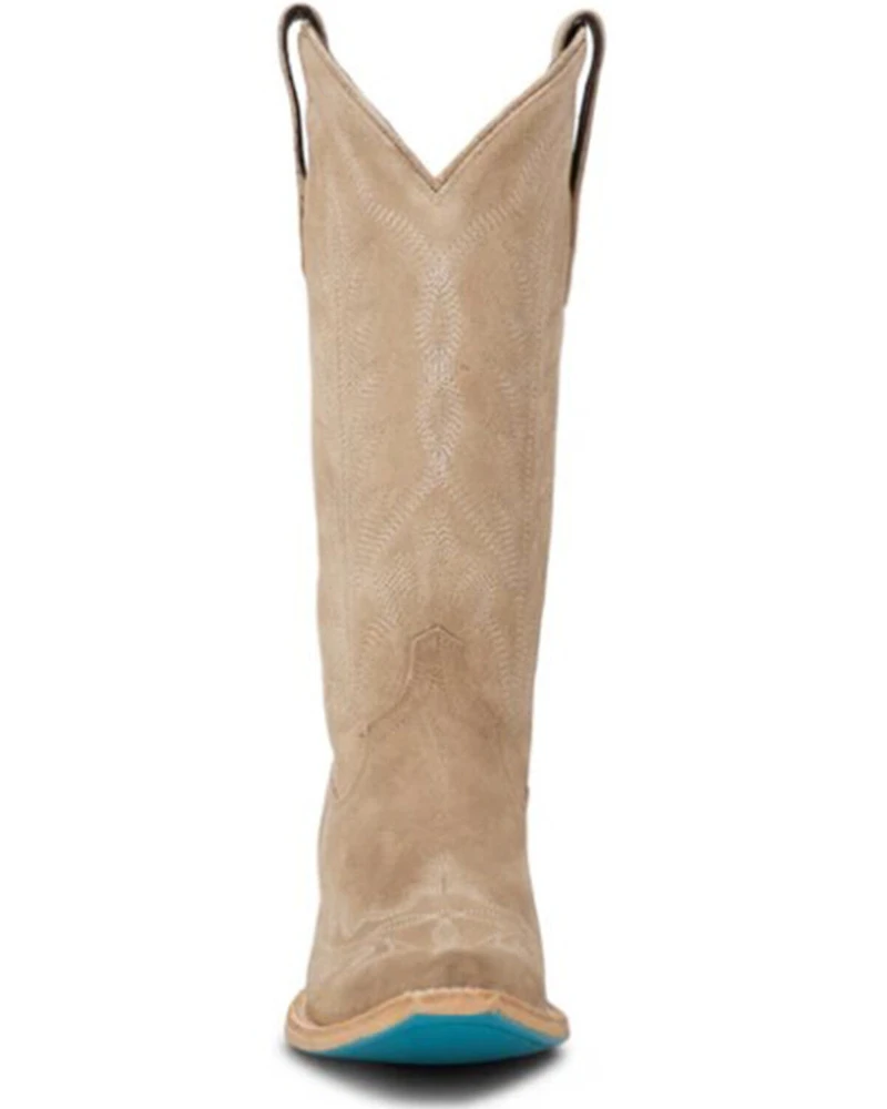 Lane Women's Lexington Suede Tall Western Booties - Snip Toe