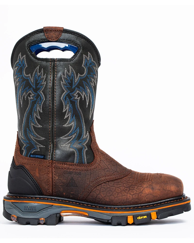Cody James Men's Decimator Waterproof Western Work Boots - Nano Composite Toe
