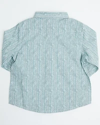 Wrangler Toddler Boys' Paisley Print Long Sleeve Snap Stretch Western Shirt
