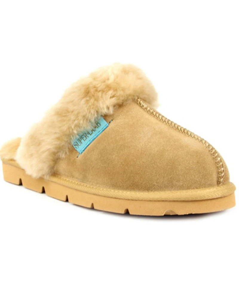 Superlamb Women's Onager Suede Leather Casual Slip-On Mule