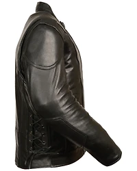 Milwaukee Leather Men's Side Lace Vented Scooter Jacket - 5X