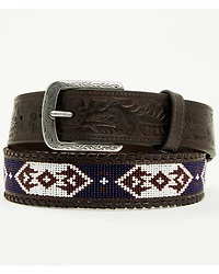 Cody James Men's Holt Beaded Tooled Belt