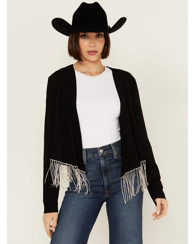 Vocal Women's Rhinestone Fringe Jacket