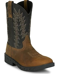 Justin Men's Taskmaker Pull-On Work Boots - Steel Toe