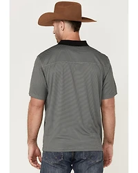 RANK 45® Men's Reride Geo Print Short Sleeve Performance Polo Shirt