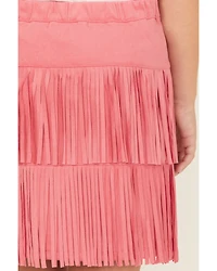 Shyanne Girls' Faux Suede Fringe Skirt