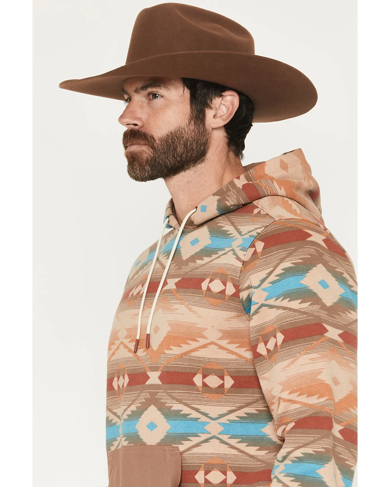 Cody James Men's Denver Southwestern Print Hooded Sweatshirt