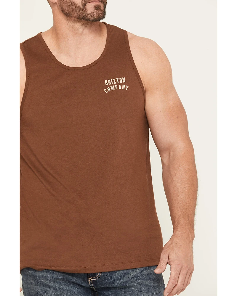 Brixton Men's Woodburn Logo Graphic Muscle Tank